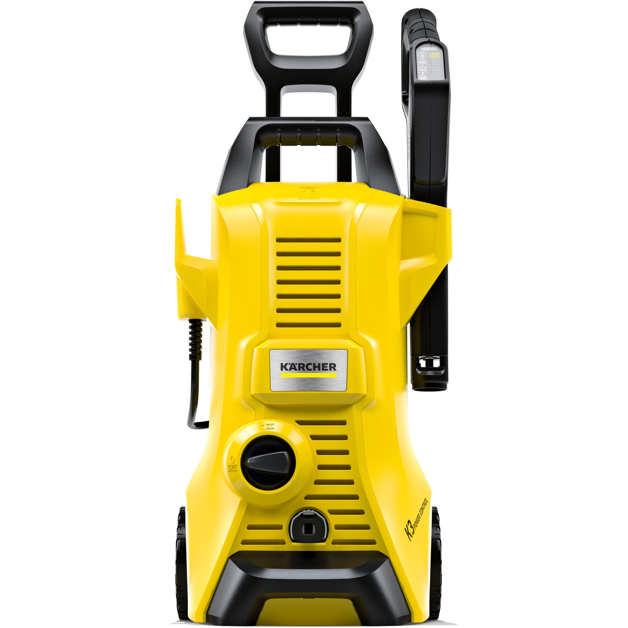Kärcher Hidrolimpiadora K 3 Power Control, presión: 120 Bar, caudal: 380 l/h, Rendimiento: 25 m²/h, Filtro de Agua, Peso: 4,4 kg, Pistola y Manguera de Alta presión, Lanza, Boquilla Turbo