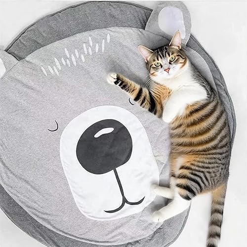 Alfombra antideslizante Abreeze para niños, de color gris