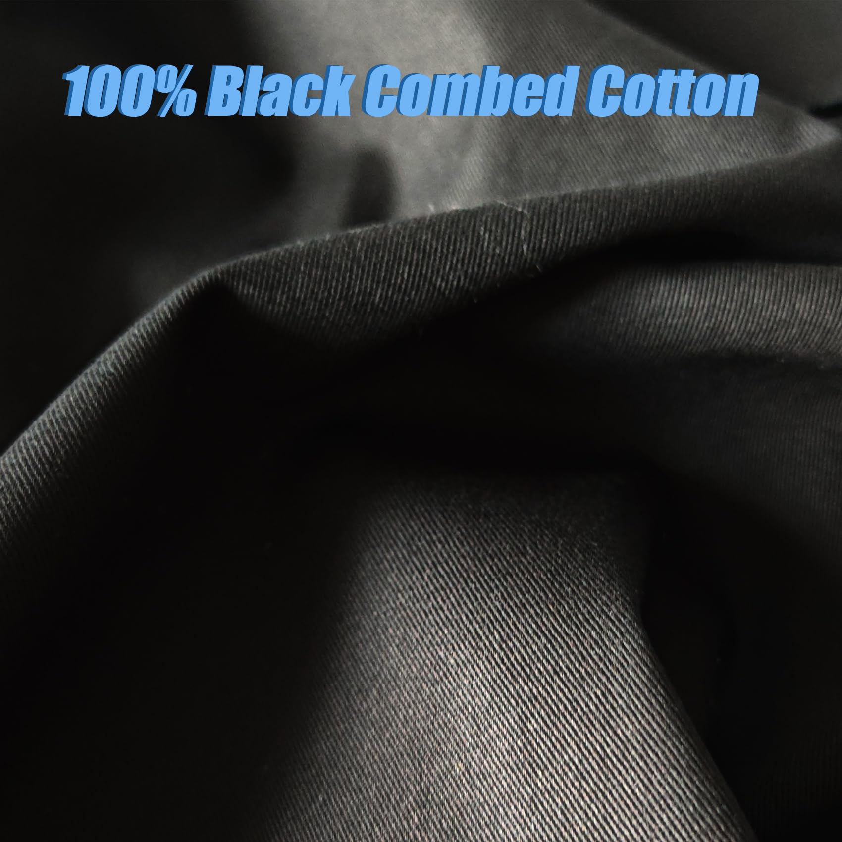 Schwarzer Twill-Baumwoll-Leinenstoff, 4,5 m, natürlicher, dicker Baumwoll-Popeline-Stoff, 150 cm breit, 100 % Baumwollstoff, Stickerei, Musselin, Quilt-Stoff zum Nähen, Material für Bekleidung, Stoff