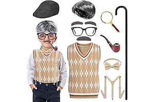 100 Days of School Costume for Kids Boys Grandpa Costume