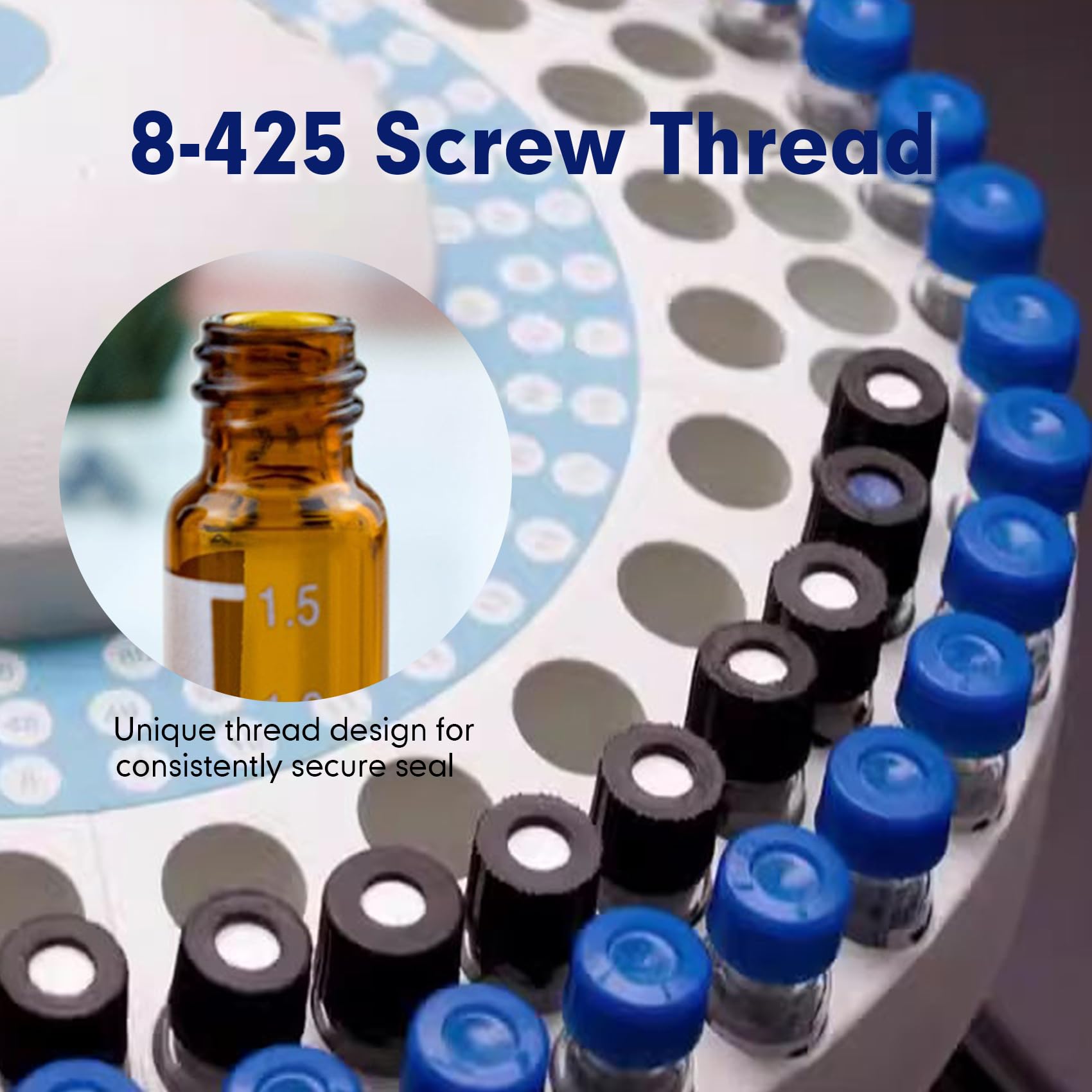 HPLC Vials - Amber Autosampler Vials for Chromatography -7 HPLC Vials - Amber Autosampler Vials for Chromatography -7