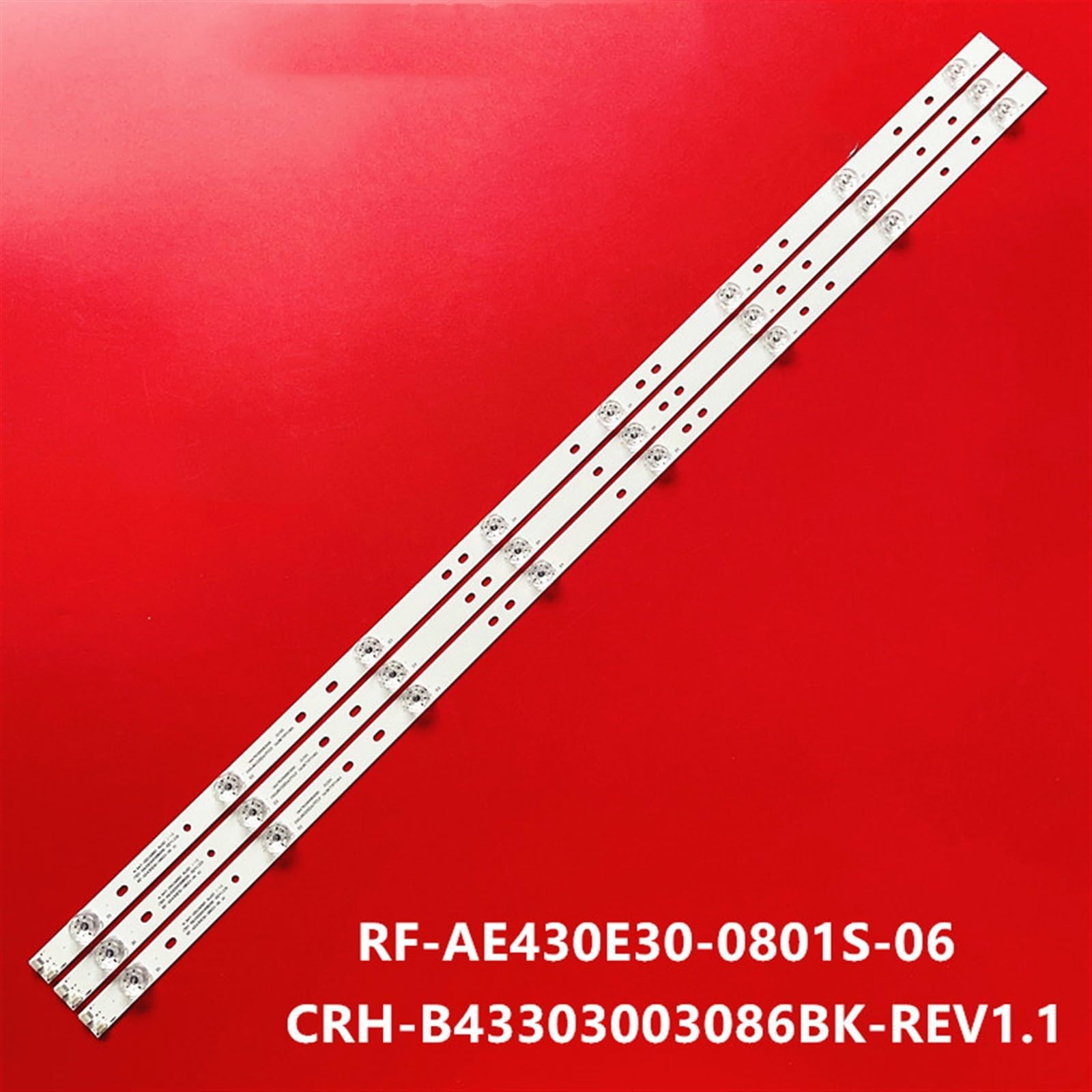Striscia di retroilluminazione a LED 8 lampade compatibili for TV da 43'' CRH-B43303003086BK-REV1.1 LE43AL88K88 RF-AE430E30-0801S-06 LE43AL88K20 LE43A31 43A6