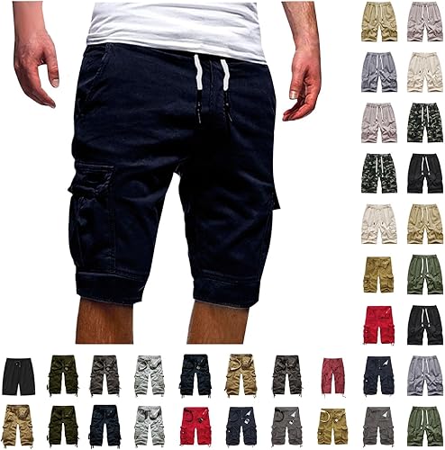 Pantalones cortos casuales para hombre, atléticos, trabajo, playa, entrenamiento, golf, verano, transpirables, baloncesto, pantalones cortos de