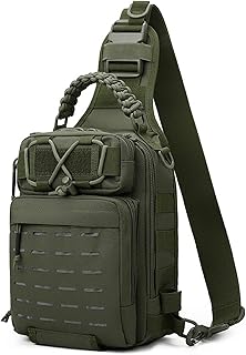 Doorslay Fishing Backpack Fishing Sling Bag Fishing Backpack with Rod Holder Fishing Tackle Storage Bag Lightweight Outdoor Fishing Bag Backpack Shoulder for Fishing, Hiking, Hunting, Camping