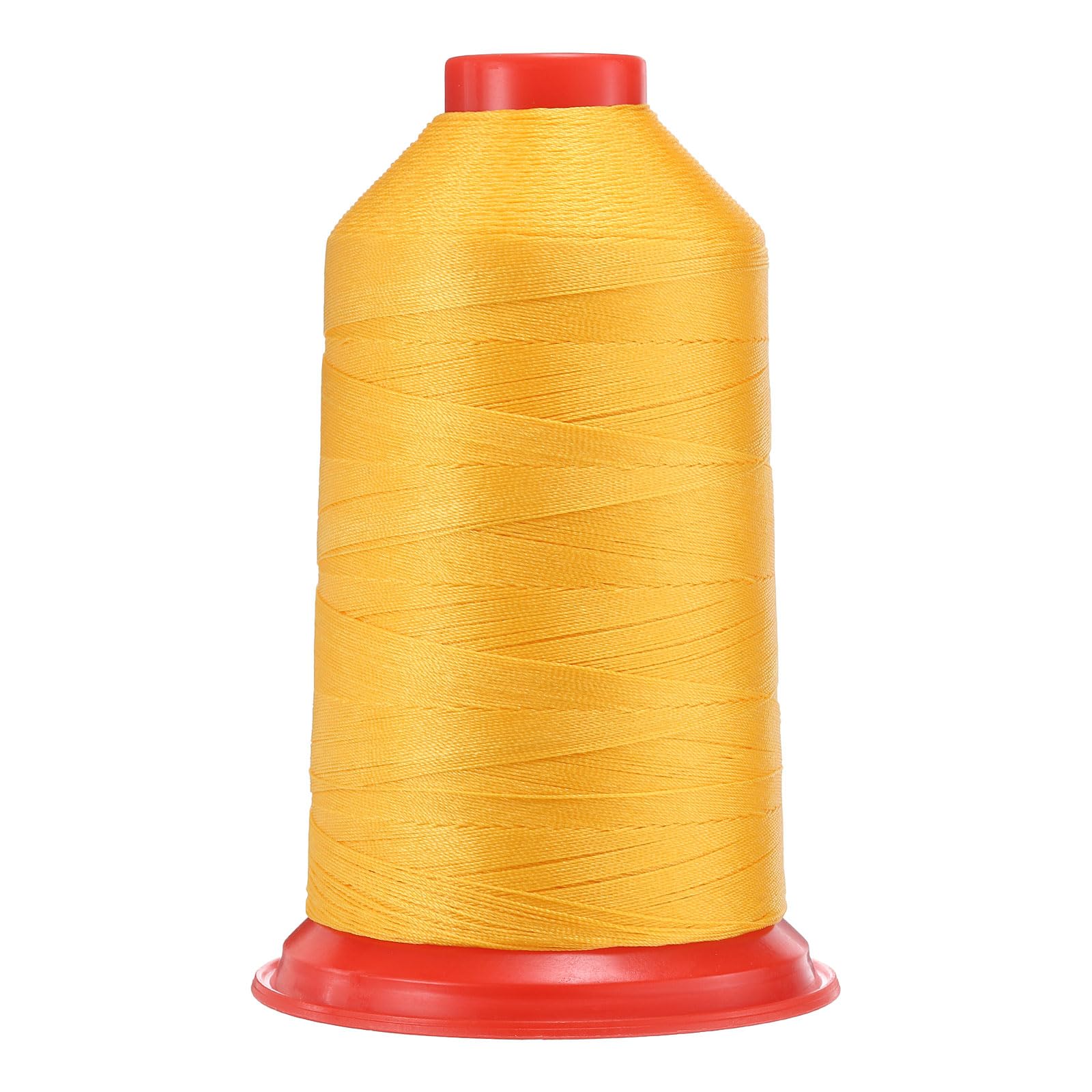Sourcing Map Bonded Nylon 280D/3 Sewing Thread, 1968 Yards, Yellow, Heavy Duty Nylon Upholstery Thread for Leather, Jeans, Weaving, Craft, Machine, DIY
