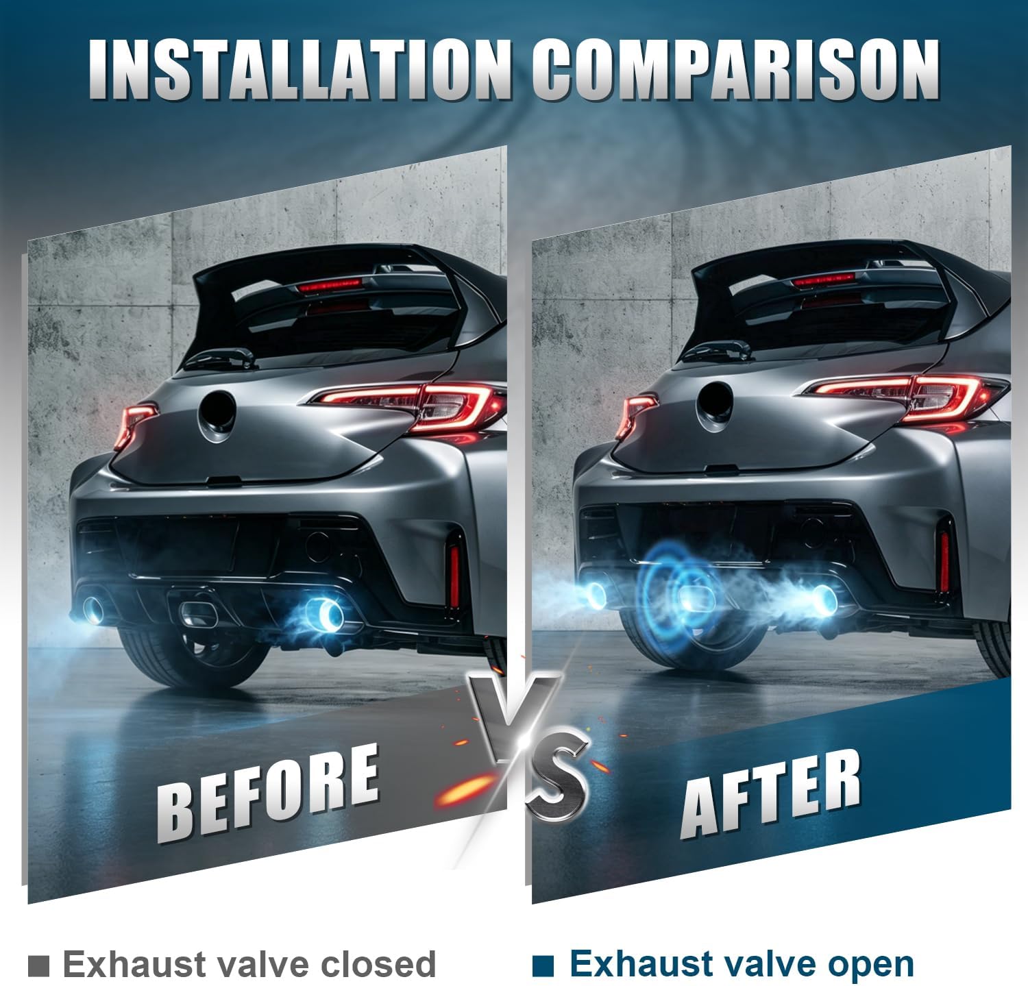 Center Exhaust Valve Mod Kit Compatible with for Toyota GR Corolla 2023 2024 2025 2026. GR Corolla Accessories for Keep Valve Open & Improve Exhaust Sound Quality