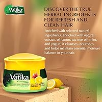 Vista 3 de Dabur Vatika Naturals - Crema para dar estilo al cabello para pelo largo, rizado, seco y tratado con color - con mezcla de coco, crema