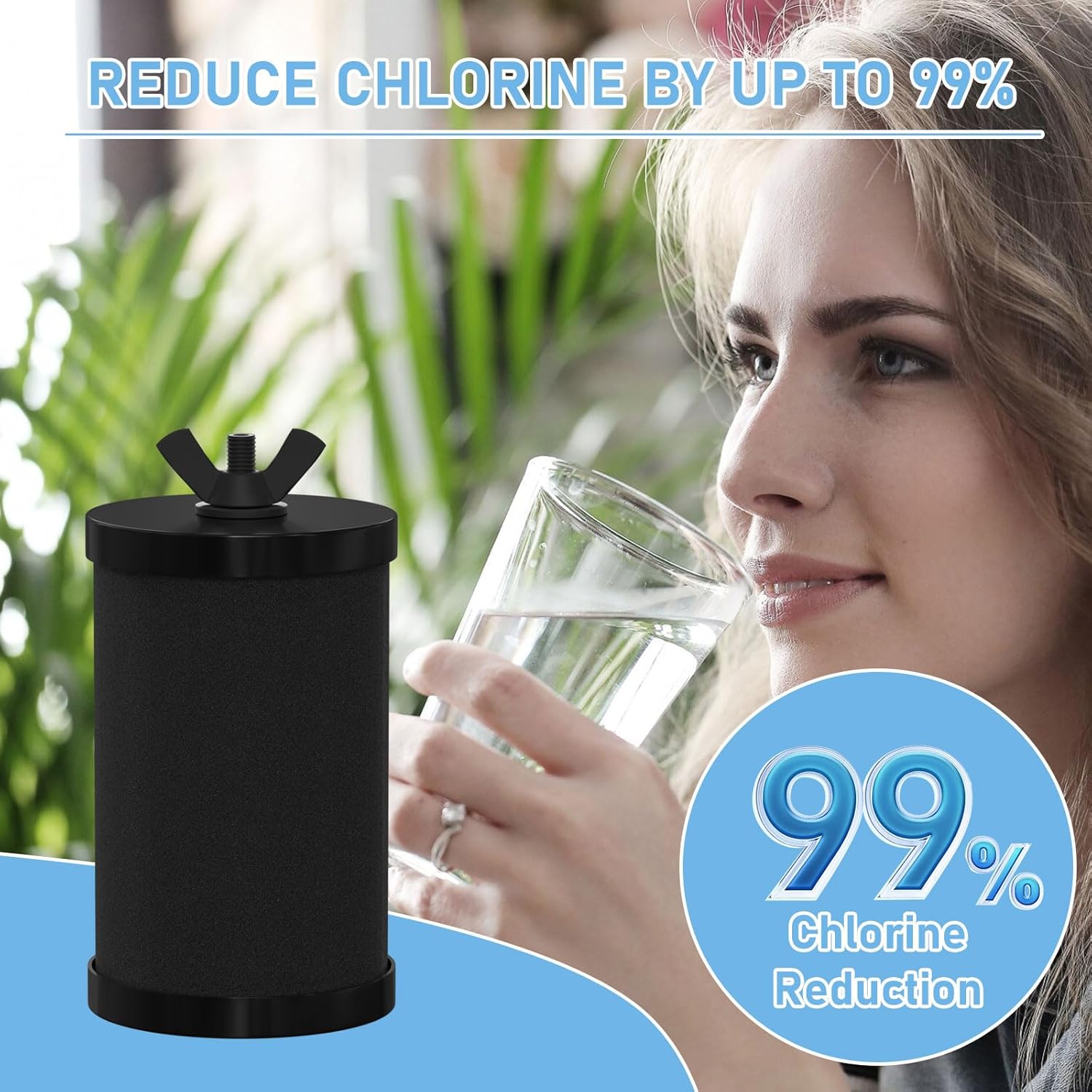 2387 Pro Water Filter Replacement, Black Purification Elements Water Purifier Replacement Filters Compatible with Alexapure Pro Gravity Water Filter System, 5,000 Gallon Throughput Capacity, 2 Packs