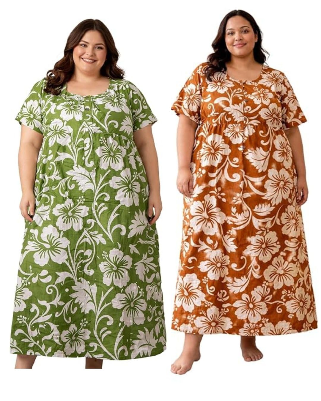 Aottori Women’s Plus Size Cotton Nighty, Printed Full Length Maxi Nightgown, Soft Breathable Sleepwear for Curvy Women, Pa... - Review, Price and Buying Guide