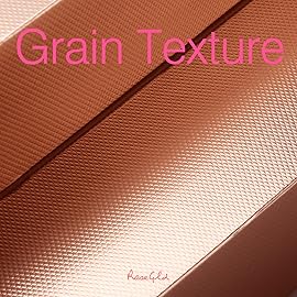 ROSEGLD 12 Gift Boxes with Lids - 11x8.5x1.5 Inches, Apparel Gift Boxes in Glossy Rose Gold with Grain Texture