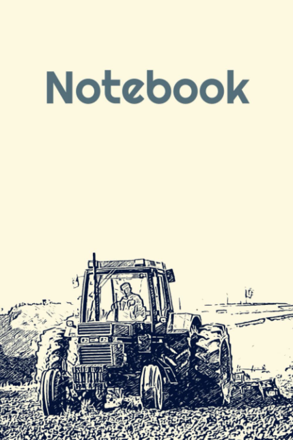 Farm Scene Notebook - 6x7 containing 100 pages of white lined paper