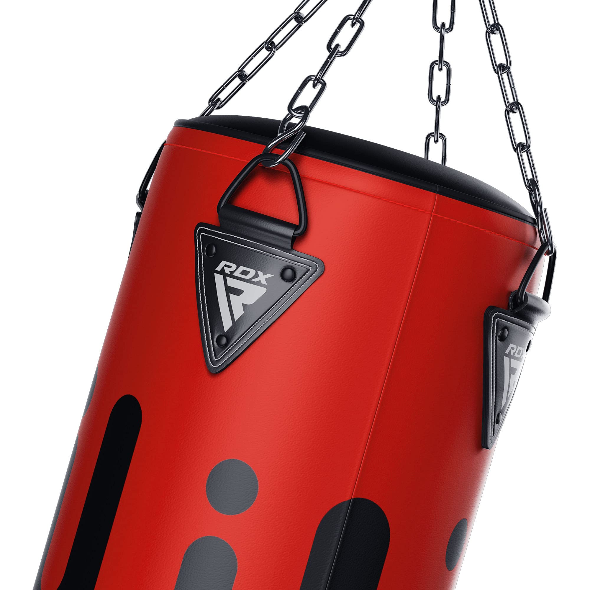 RDX Punching Bag Heavy Boxing Bag, 8pc Filled 5ft 4ft Anti Swing Kickboxing Adult Set, Maya Hide