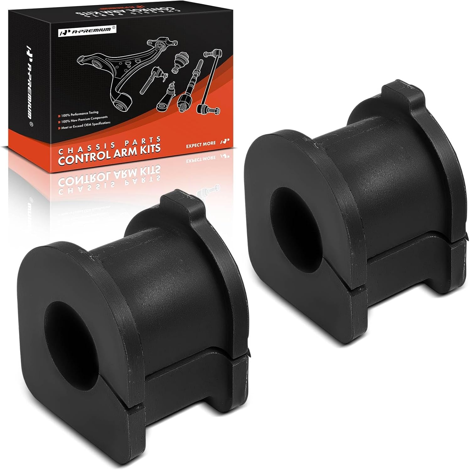 A-Premium 2 x Front To Frame Sway Bar Bushing Kit, Compatible with Lexus GS300 1998-2005, GS400 1998-2000, GS430 2001-2005
