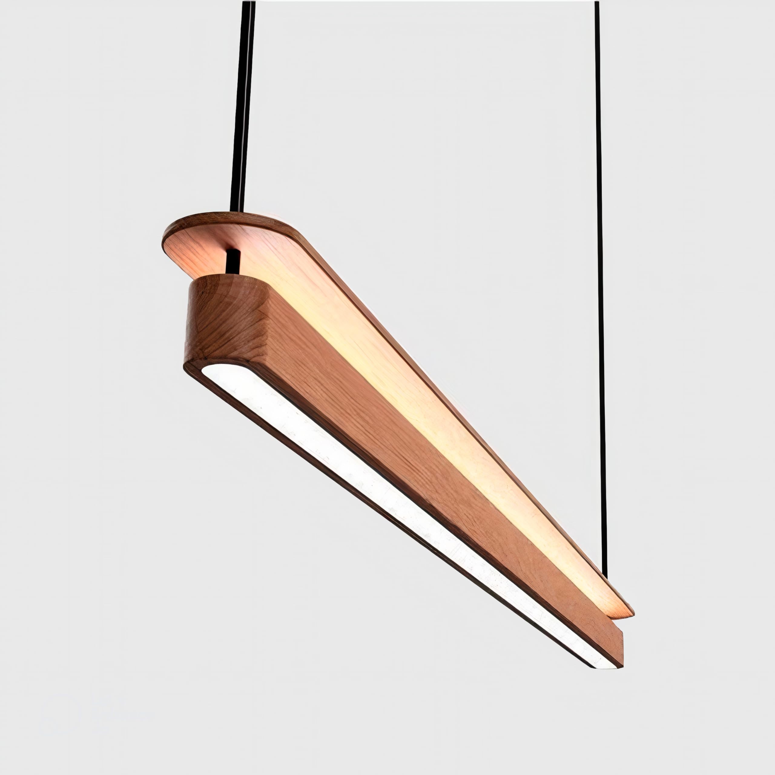 Artica 30W Wooden Ceiling LED Lamp: Elegance in Brown with Adjustable Length (84 CM) for Versatile Illumination for Restaurant Cafe Bar Kitchen Dining Room Living Room 30w-image-33