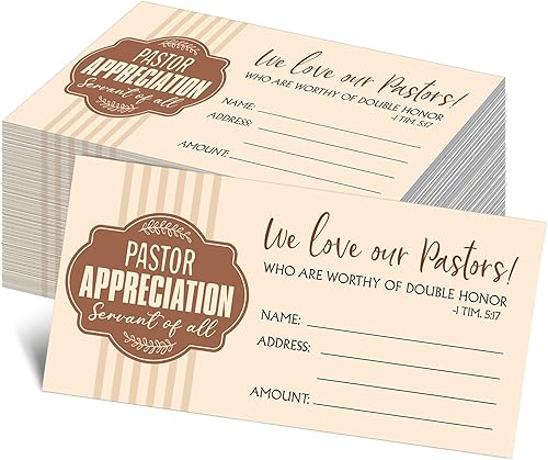 Miniatura 9 de Woanger 500 unidades de sobres para diezmos y ofrendas para donaciones, tamaño cheque, para billetes y efectivo para diezmos y ofrendas (Clásico)