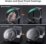 K&F CONCEPT 67mm ND8 ND64 ND1000 Kit d'objectifs - Verre optique, haute définition, multicouche, imperméable, avec poche de filtre et vêtements de nettoyage (Nano-D Series)