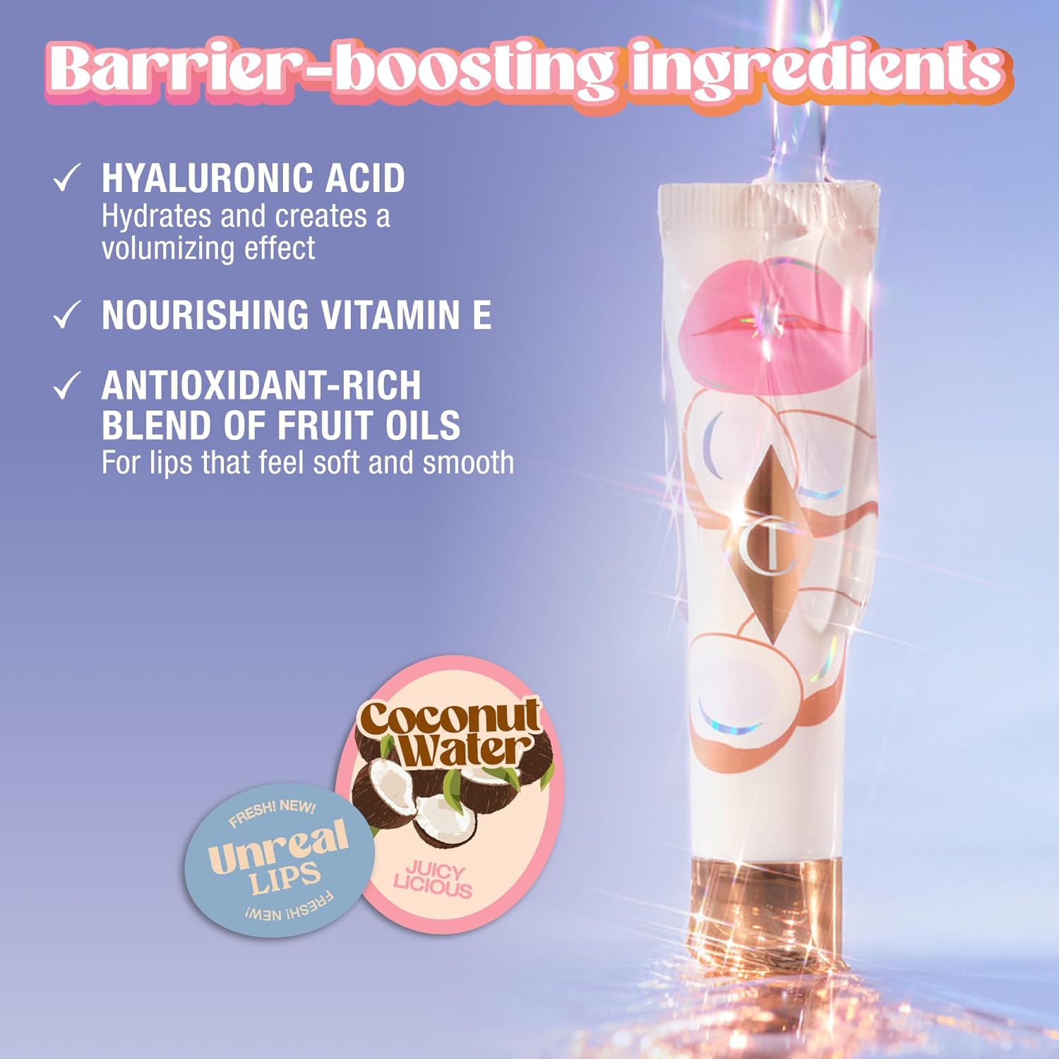 Charlotte Tilbury Healthy Glow Nectar Lip Oil - Sheer Tinted Lip Gloss Oil with Hyaluronic Acid & Vitamin E - Leaves Lips with a High-Shine Glaze & Lasting Hydration - Image 5