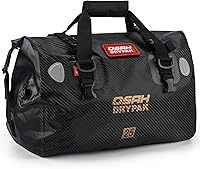 Vista 14 de Waterproof Duffel Bag - Motorcycle Dry Bag Tail Bag with Large Storage Space, Waterproof Luggage Duffle Bags with Outer Mesh Zipper Pocket for Oliva