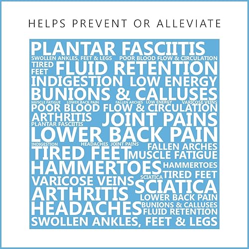 Miniatura 7 de Revs Sandalias de masaje de acupresión y reflexología prémium para mujer. Absorción de impactos, suela acolchada con arco ortopédico. Estimula los