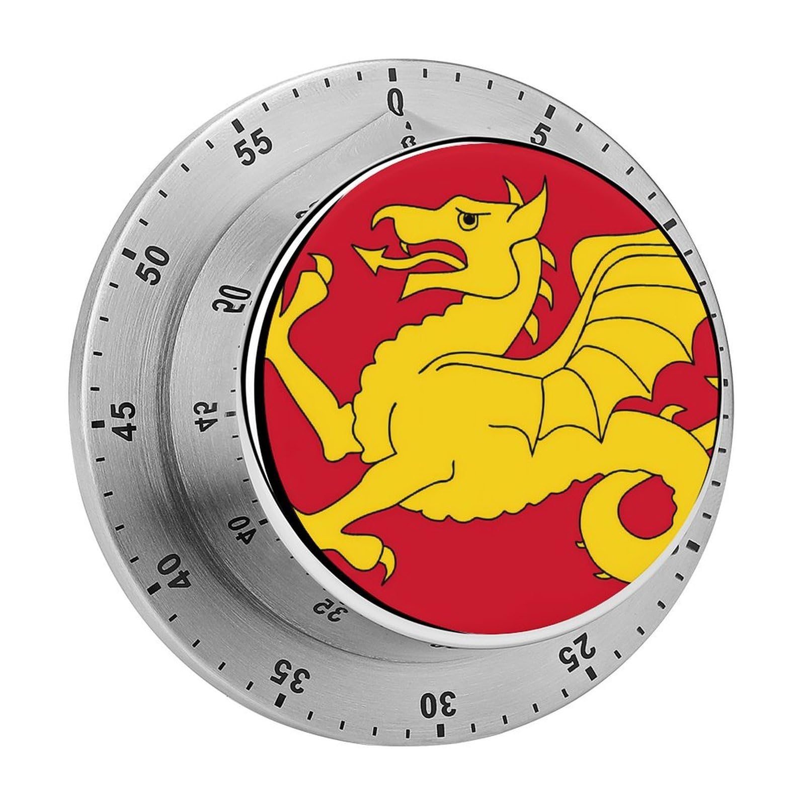 Kingdom of The West Saxons Wessex Flag Dragon Mechanical Rotary Timer, Used for Daily Timing