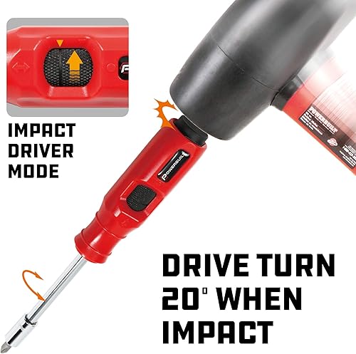 Miniatura 3 de Powerbuilt - Juego de llaves de impacto SAEMm de 20 unidades, herramientas manuales, controladores de bits y brocas, controladores de bits -