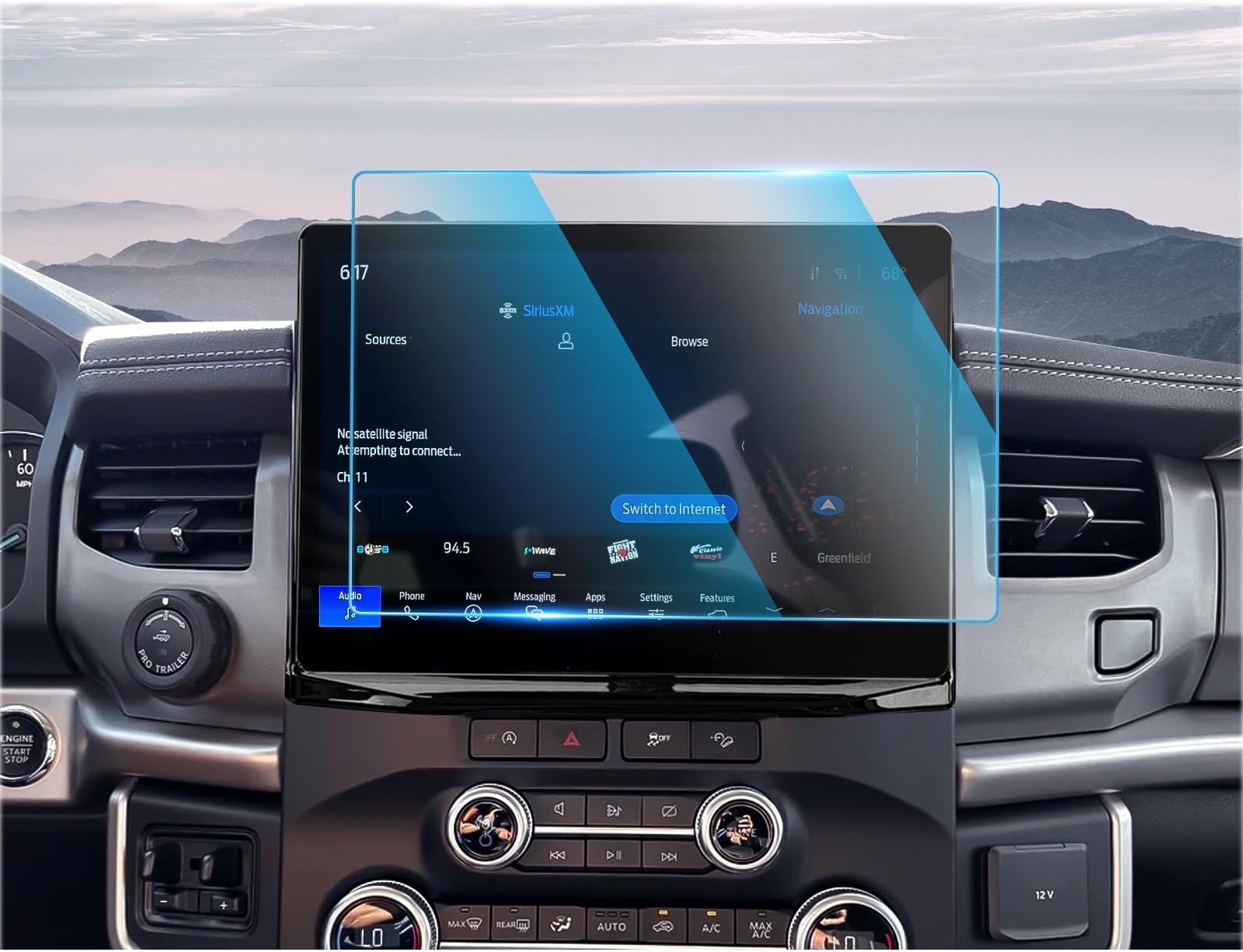 CDEFG For 2022-2024 Ford Expedition Screen Protector - 12 Inch 9H HD Tempered Glass - Expedition Touchscreen Accessories