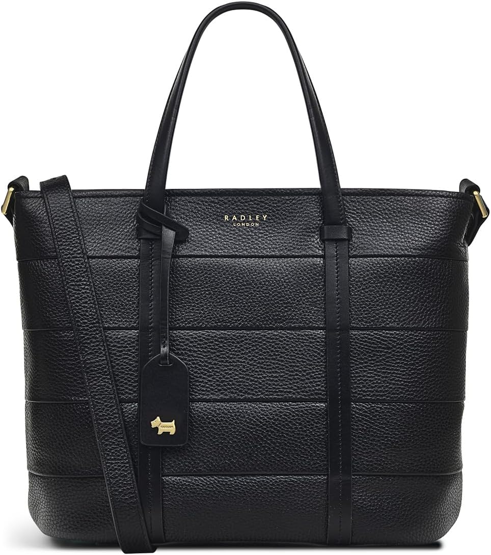 London Farringdon Medium Zipper Satchel Bag for Women - Leather Crossbody Bag, Ideal Medium Purse