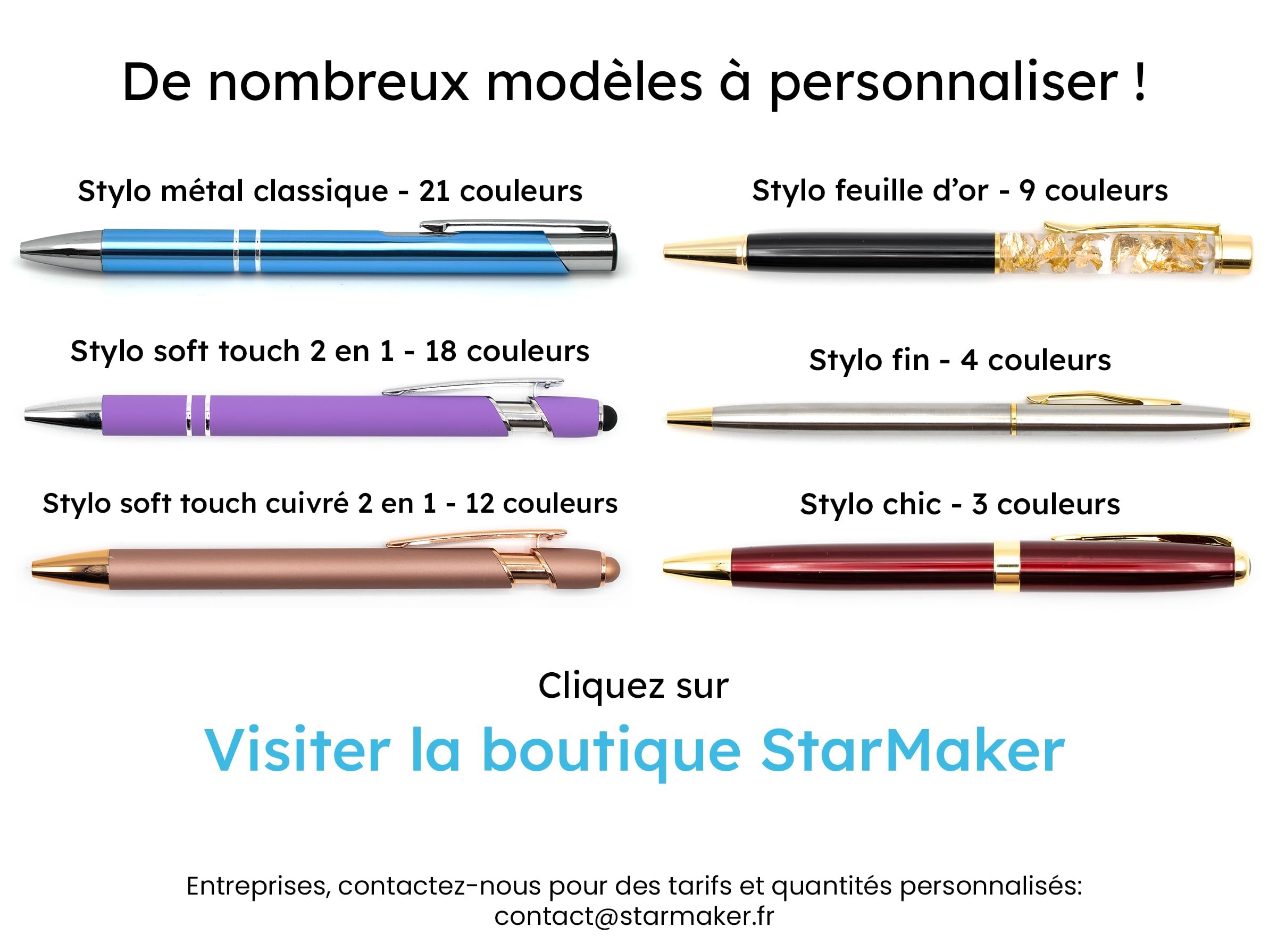 Stylo Personnalisé à La Feuille D'or - Stylo à Bille Idée Cadeau Personnalisé Gravure Laser, Cadeau De Noël, Remerciement, Chic Luxe - France