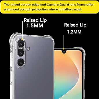 USTIYA Case for Samsung Galaxy M36 5G Clear TPU Four Corners Military-Grade Protection Cover Transparent Soft funda