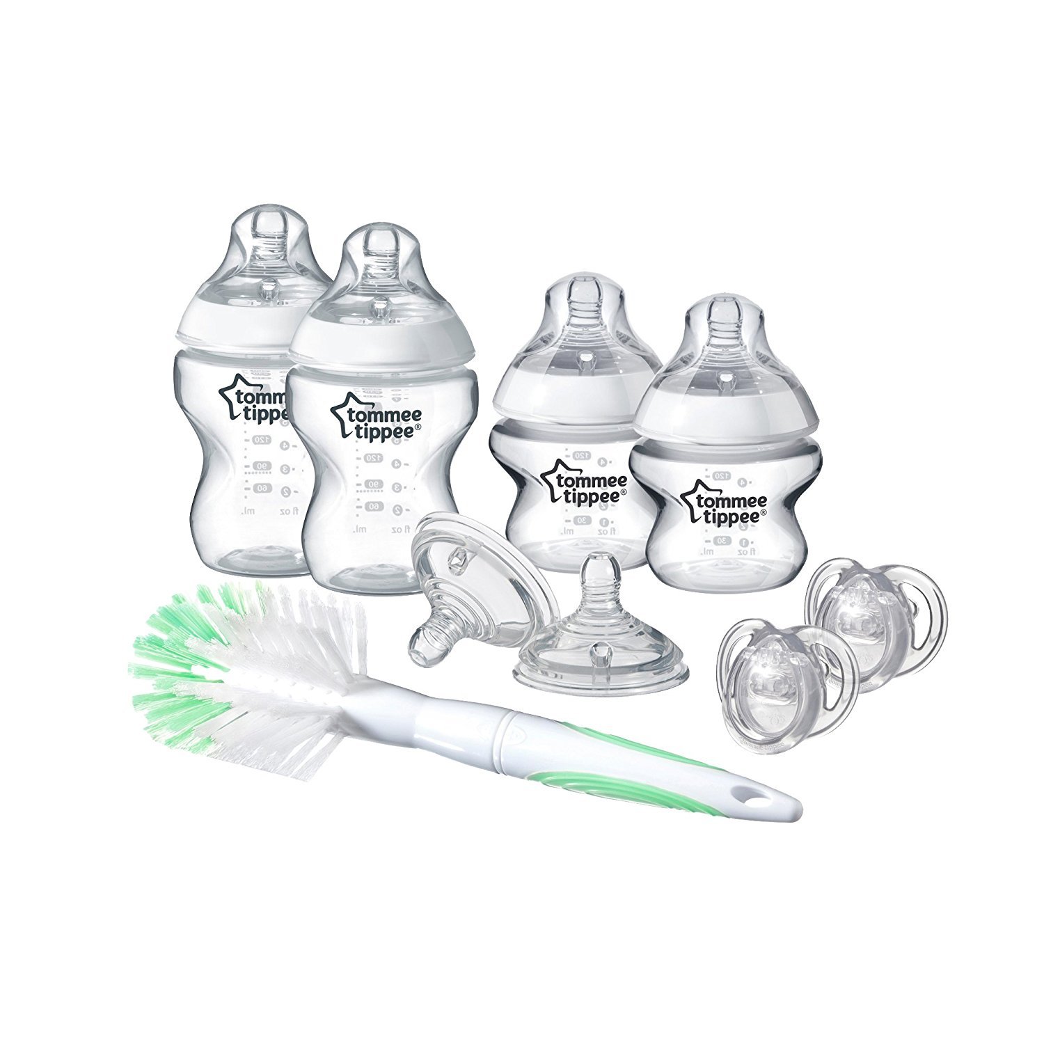Tommee Tippee Closer to Nature - Kit de biberones, transparente