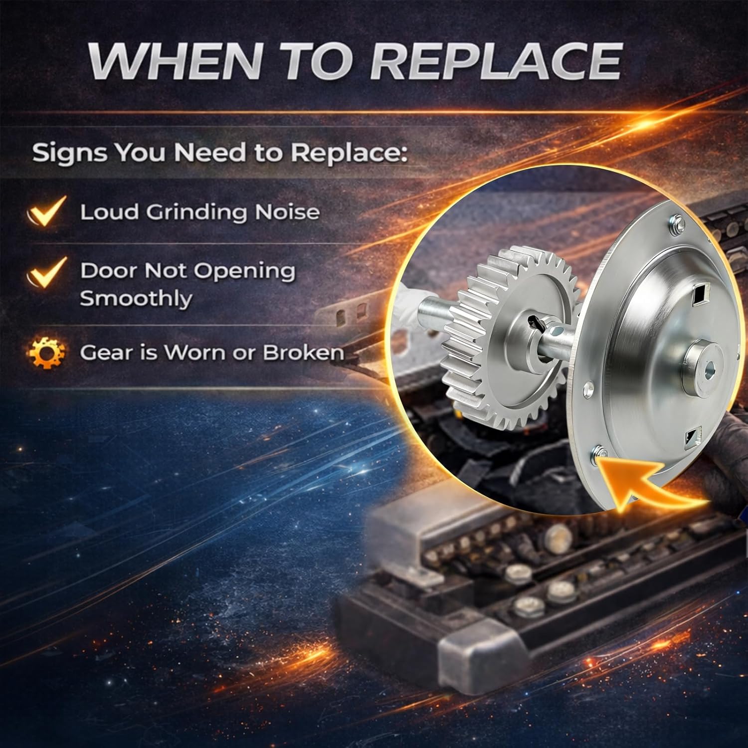 Upgrade Gear and Sprocket Replacement Kit Compatible with Liftmaster, Chamberlain, Sears, Craftsman 1/2 and 1/3 HP Chain Drive Models Replace# 41c4220a 41A2827