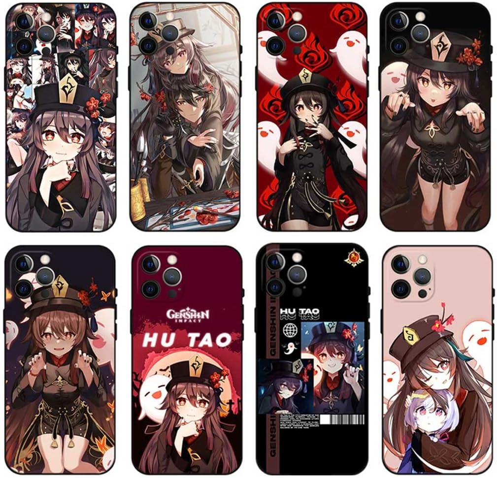 Hu Tao Phone Case Cute Anime Waifu Hu Tao Main Gifts Pyro Liyue Hutao Multicolor
