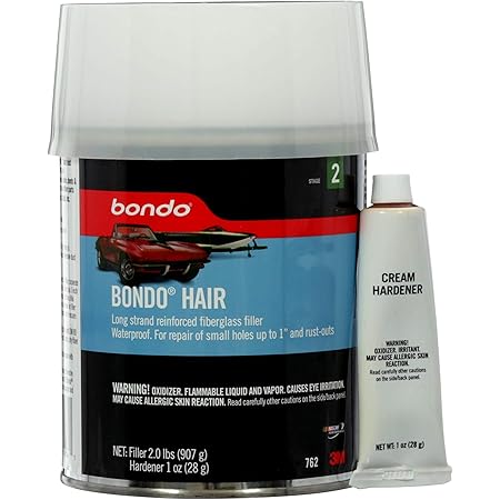 Bondo Bondo-Hair Long Strand Fiberglass Reinforced Filler, 00762, 1 Quart