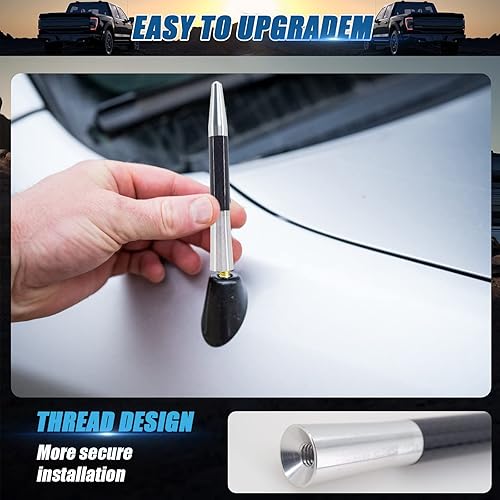 Miniatura 4 de Antena universal para automóvil, antenas universales, mástiles de antena automotriz, antenas automotrices universales compatibles con tapas de