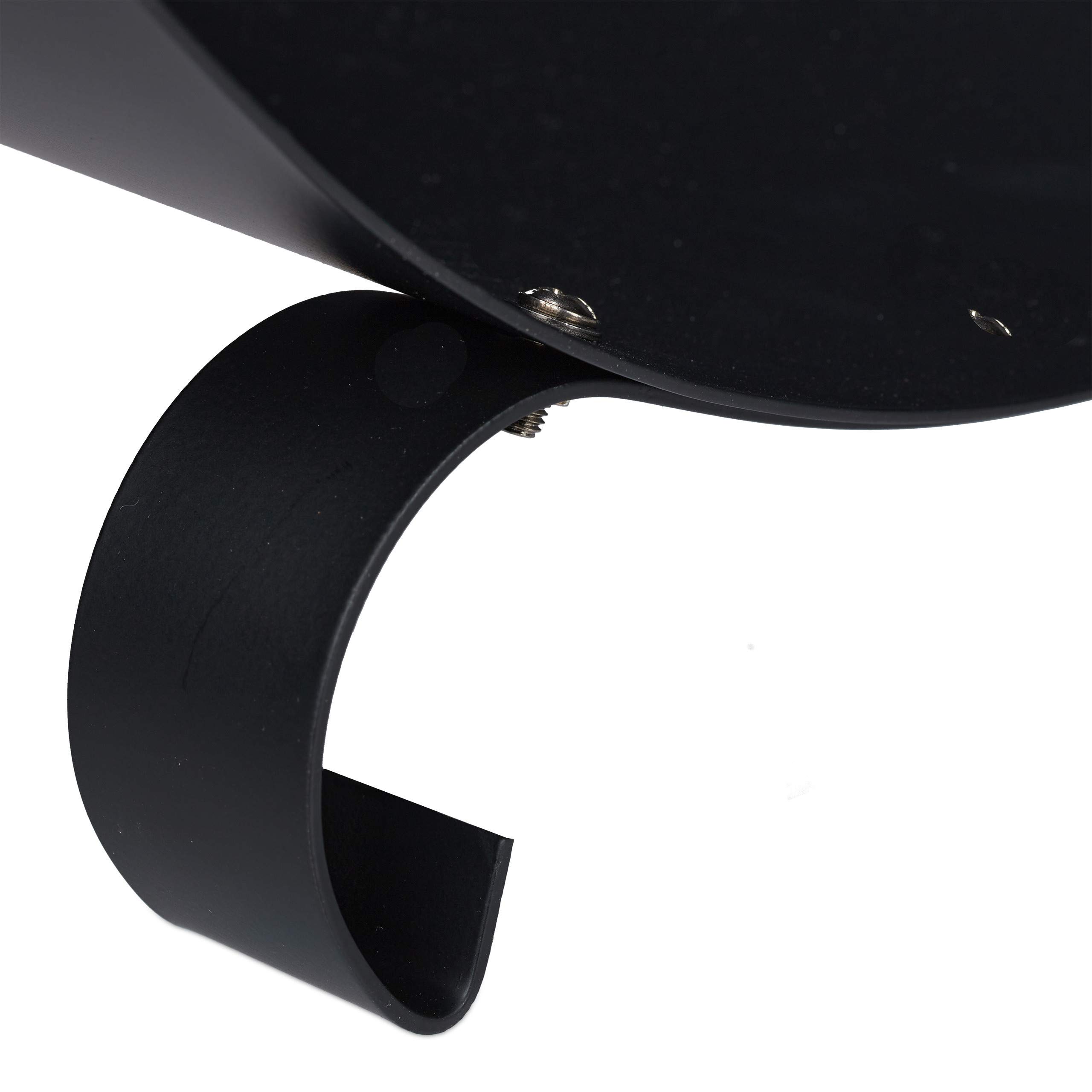 Relaxdays Cesto Leñero de Metal, Soporte para Leña con Asa, 42,5 x 43,5 x 30 cm, Bandeja para Leña, Acero, Negro