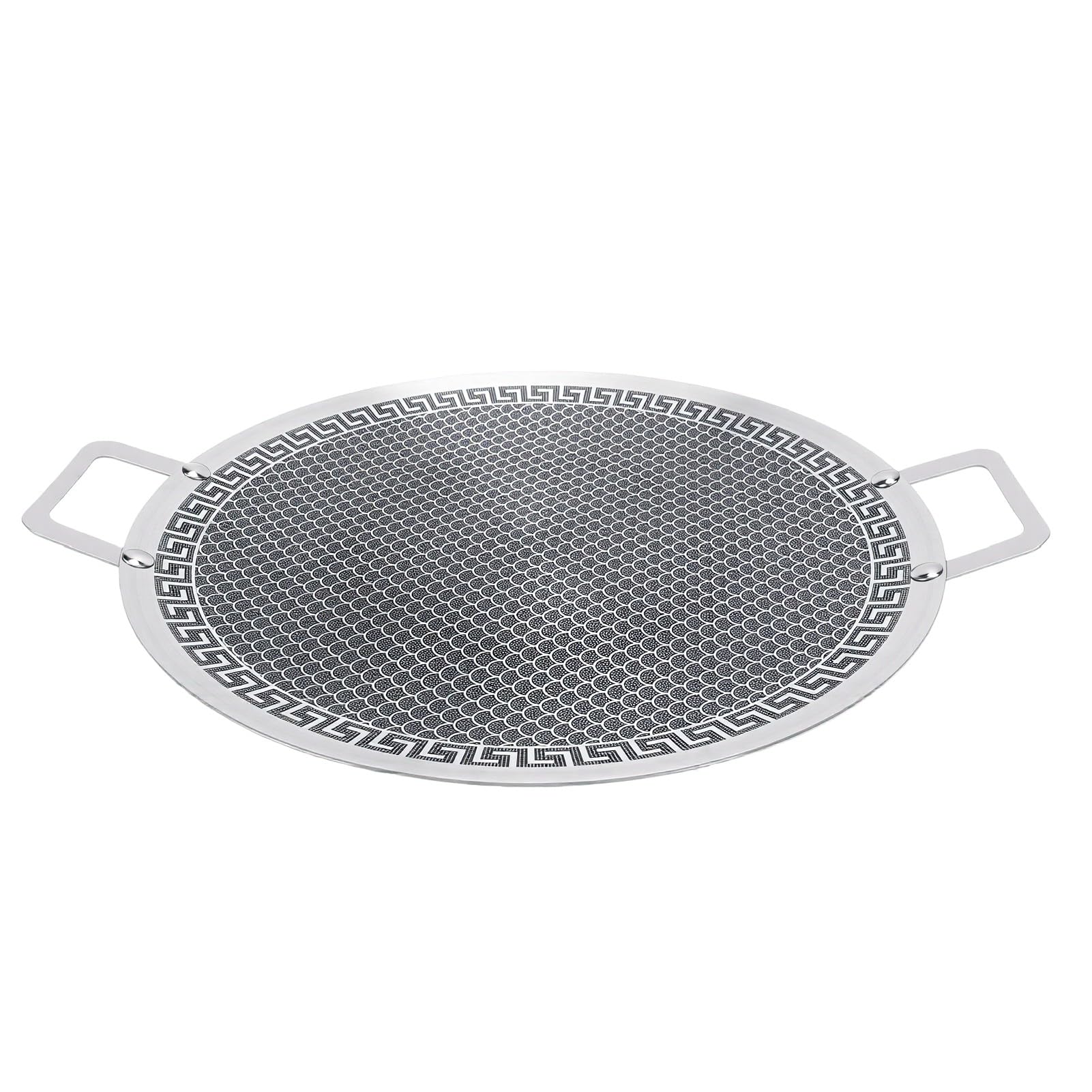 Tangxi Placa para Parrilla Versátil, Acero Inoxidable Ligero (38cm)