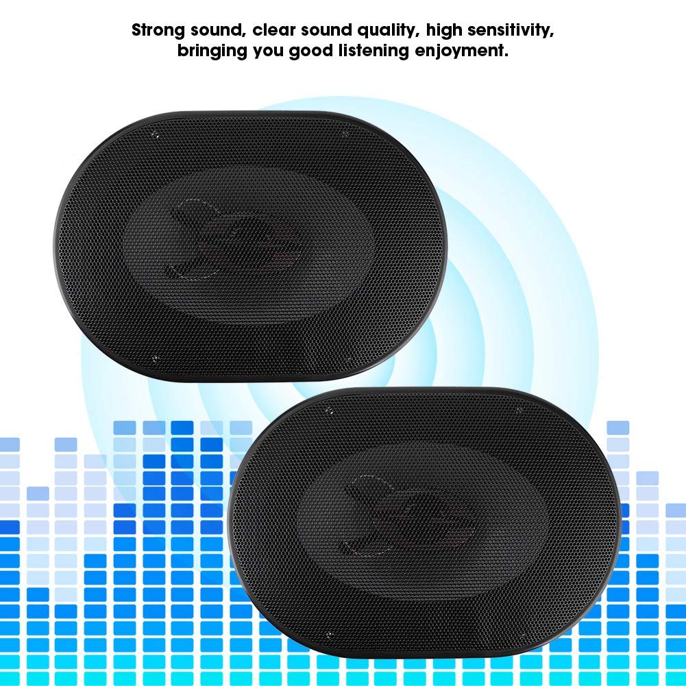 Yctze 2 szt. Koncentryczne Głośniki Samochodowe HiFi 380 W 5x7 Cali do Schowka na Rękawiczki na Drzwiach z Czystym Dźwiękiem i łatwą instalacją