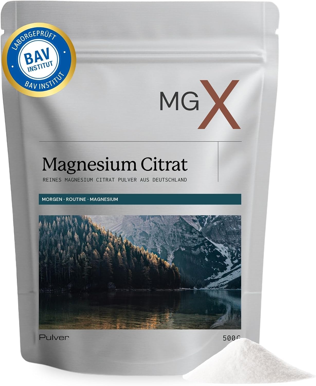 MGX Magnesium Citrate Powder 500 g Laboratory Tested & Produced in Germany - 5.5 Months Supply - Pure & No Additives