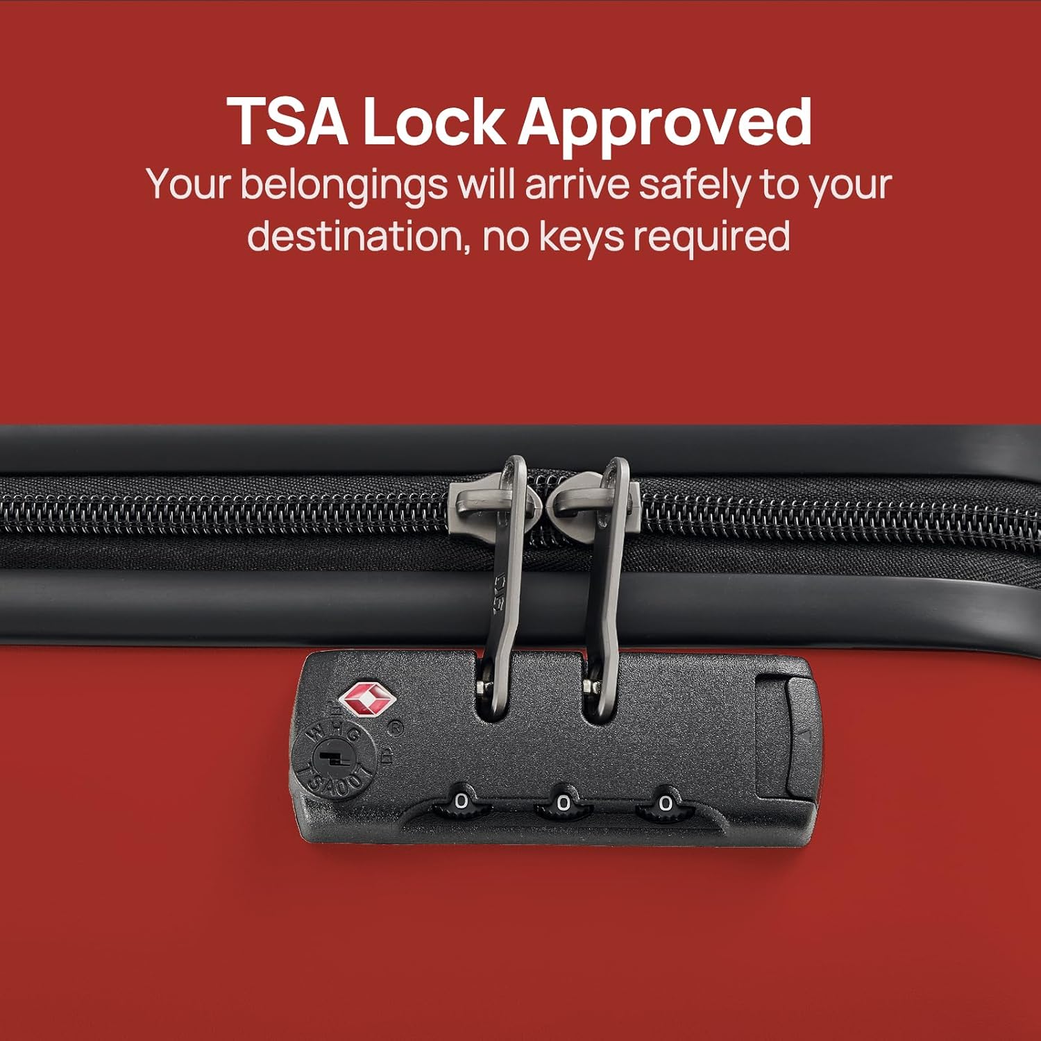 NINETYGO Large Checked Luggage 28 Inch, Checking In Luggage with Smooth Spinner Wheels, Lightweight, Hard Shell PC Suitcase, Lightweight Travel Luggage, TSA Approved (Raspberry, Rhine Basic) - Image 6