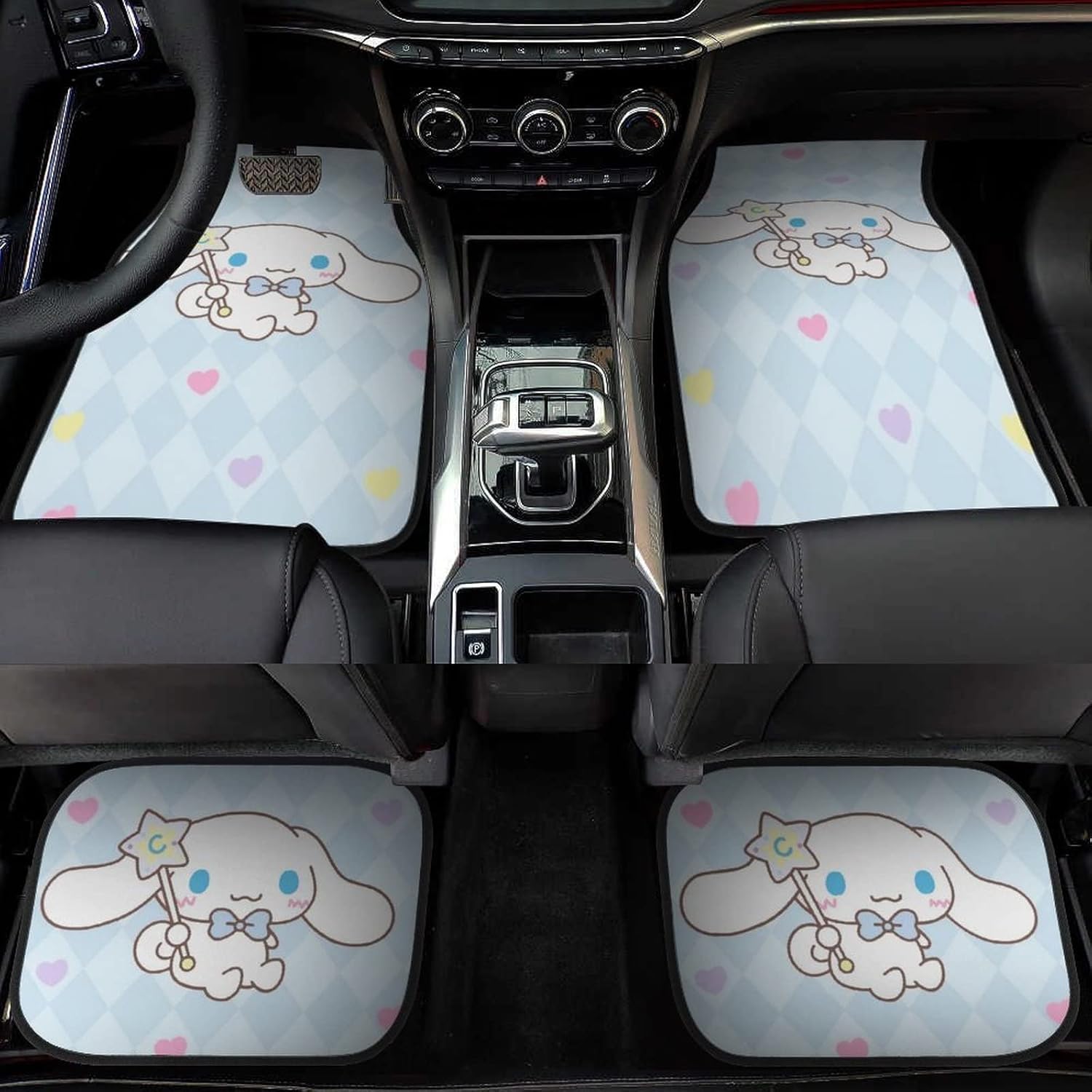 シナモロール フロアマット カーマット 防水 丸洗いok ズレ防止加工 滑り防止 耐汚れ カスタムパーツ 車種専用設計 取付簡単 カスタムマット 保護パーツ カー用品 軽 普通車 フロント4枚組 新作からsaleアイテム等お得な商品満載