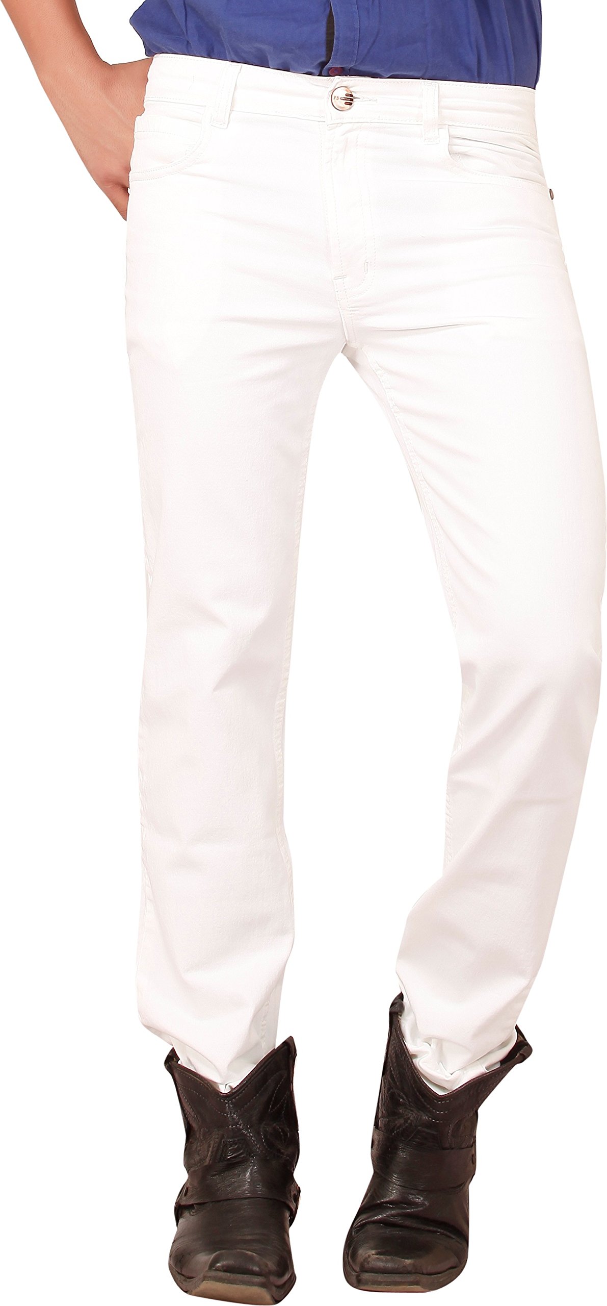 Lawson Men's Copperstone Slim Fit White Denim Jeans