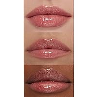 Vista 4 de e.l.f. Brillo de labios voluminizador, color transparente de alto brillo, hidrata y crea labios más completos con vitamina E, vegano y libre