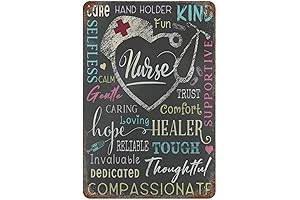 Nurse Signs, Vintage Nurse Metal Tin Sign Blackboard Color Painting Nurse Metal...