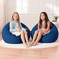 Vista 41 de Homguava Silla de Puf de 2 Pies: Pufs de 2' con Espuma de Memoria Rellenos, Cómodas Sillas de Puf Redondas con Funda de Terciopelo Holandés - Rosa