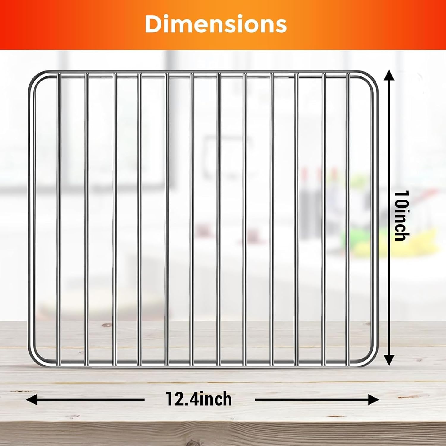 Air Fryer Grill Pan & Wire Rack 2-in-1 Set for Emeril Lagasse Everyday 360, 12"x10" Stainless Steel Replacement, Drip Tray & Cooking Rack (Not for 26/25QT French Door)
