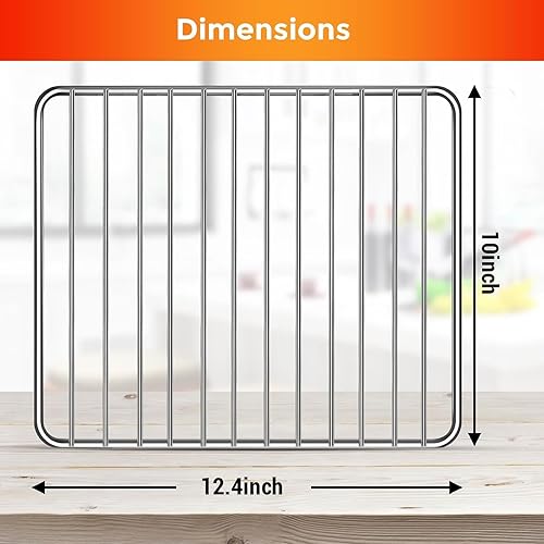 Miniatura 2 de Estante de alambre para freidora de aire Emeril Lagasse Everyday 360, accesorios de freidora de aire de acero inoxidable, piezas de repuesto, no