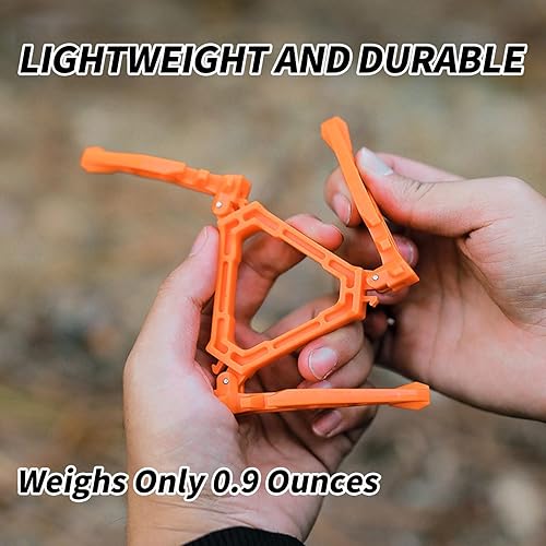 Miniatura 7 de Soporte de bote de gas plegable para exteriores, soporte universal para tanque de gas, estante para botella, estufa de combustible, soporte plegable