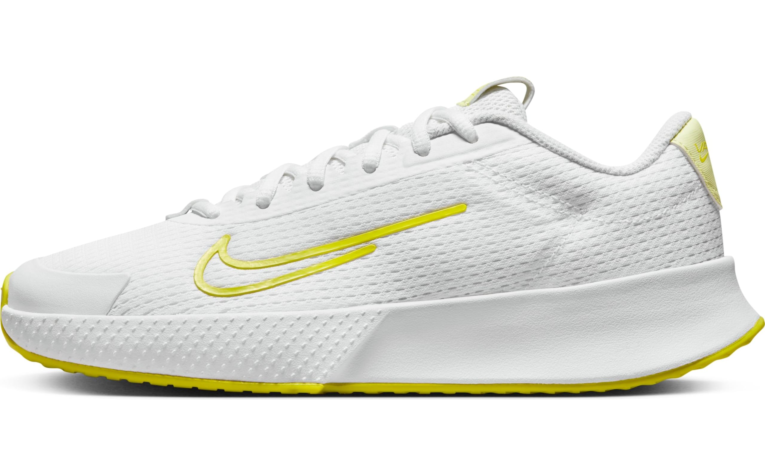 NIKE Women's Tennis Low, White High Voltage Luminous Green, 11