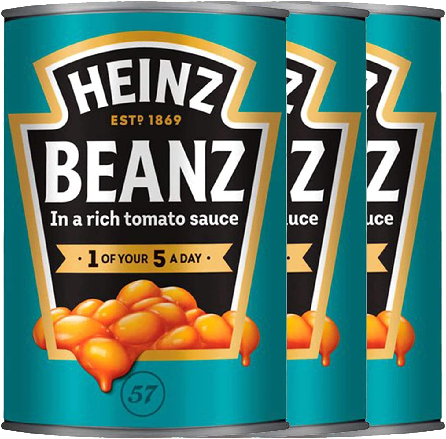 Baked Beans in Rich Tomato Sauce (Pack of 3), 415g