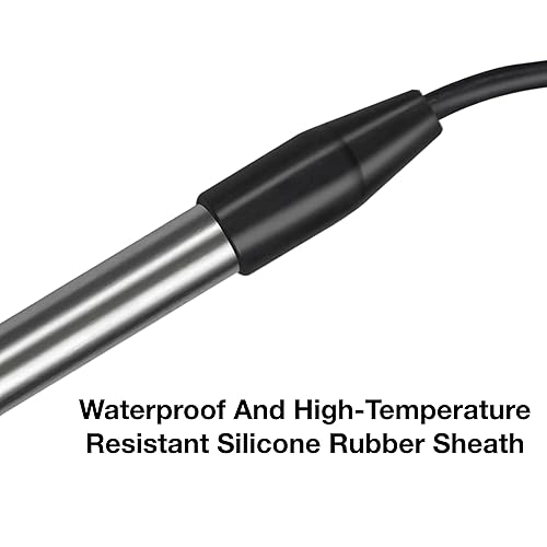 Miniatura 5 de GRILLME Calentador de agua de inmersión de 1500 W, calentador eléctrico portátil totalmente sumergible, calentador de cubo de 5 galones, 100%